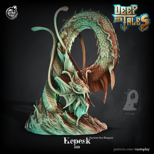 Kepesk, Ancient Sea Dragon, Cast N Play, Deep Tales