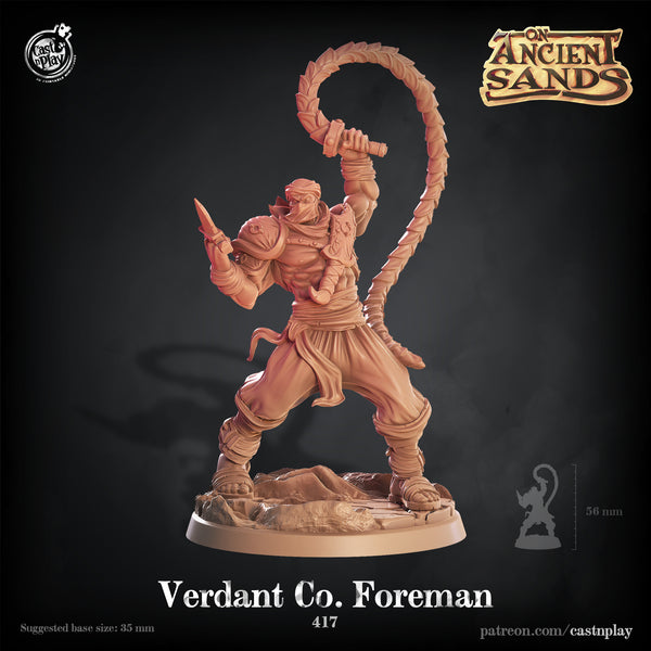 Verdant Company Foreman, Cast N Play, On Ancient Sands