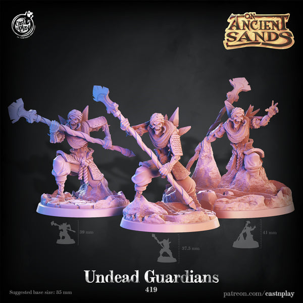 Undead Guardians, Cast N Play, On Ancient Sands