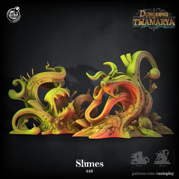 Slimes, Cast N Play, Dungeons of Thamarya
