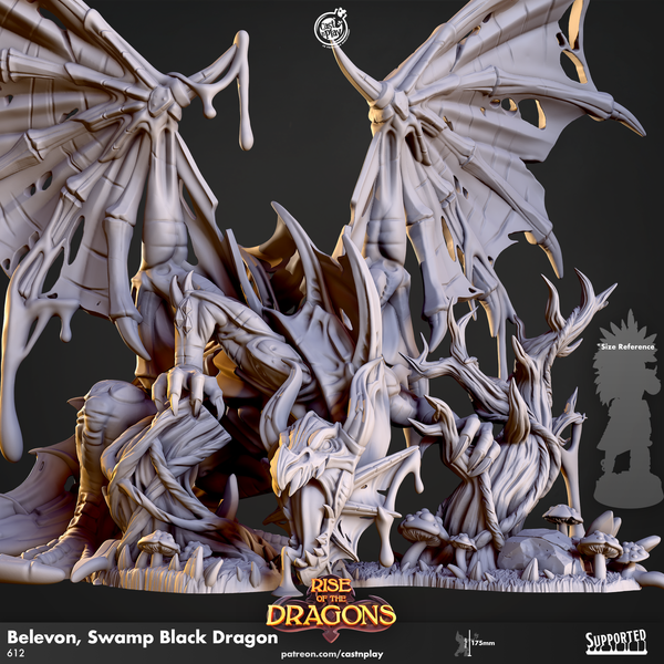 Belevon, Swamp Black Dragon, Cast N Play, Rise of the Dragons