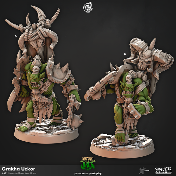Grakha Uzkor, Cast N Play, Iron Skull Orcs