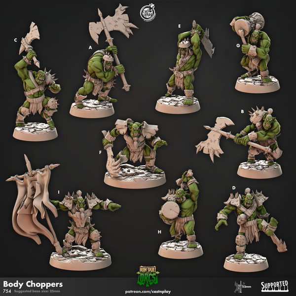 Body Choppers, Cast N Play, Iron Skull Orcs