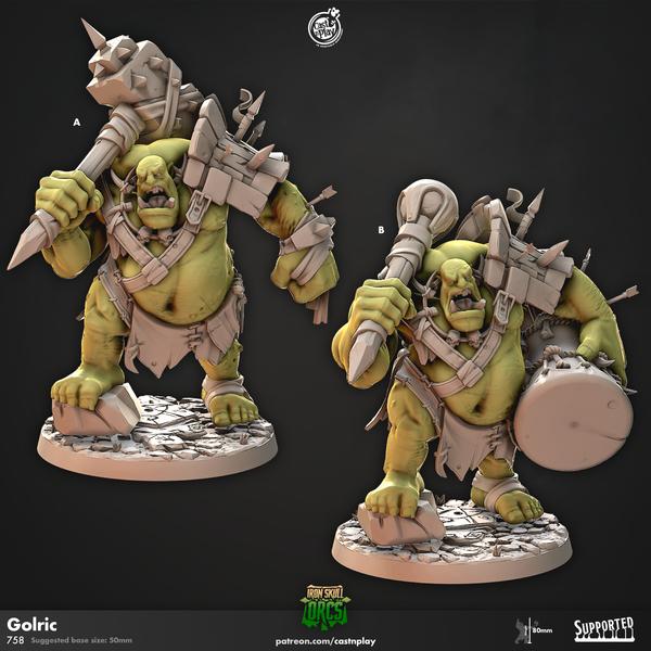 Golric, Cast N Play, Iron Skull Orcs