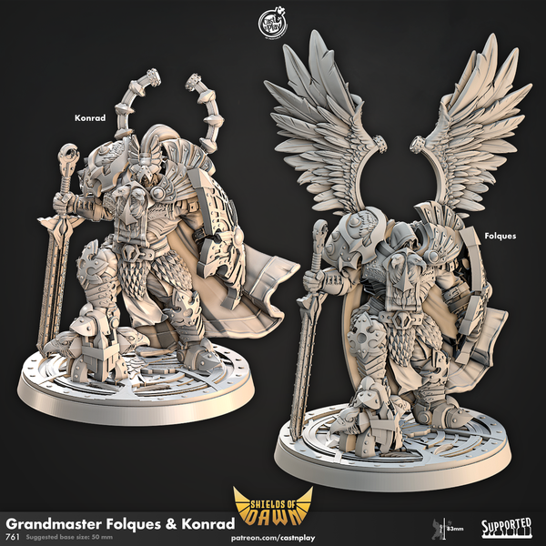 Grandmaster Folques and Konrad, Cast N Play, Shields of Dawn
