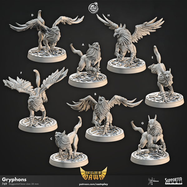 Gryphons, Cast N Play, Shields of Dawn