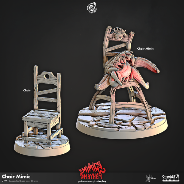 Chair Mimic, Cast N Play, Mimics Mayhem