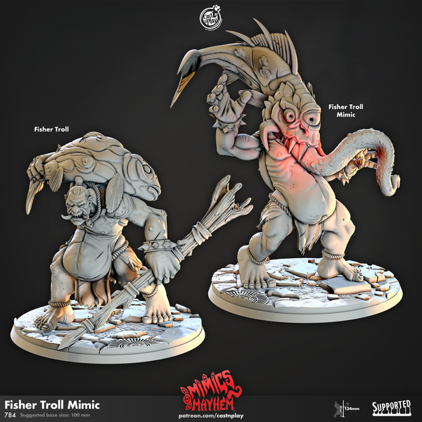 Fisher Troll Mimic, Cast N Play, Mimics Mayhem