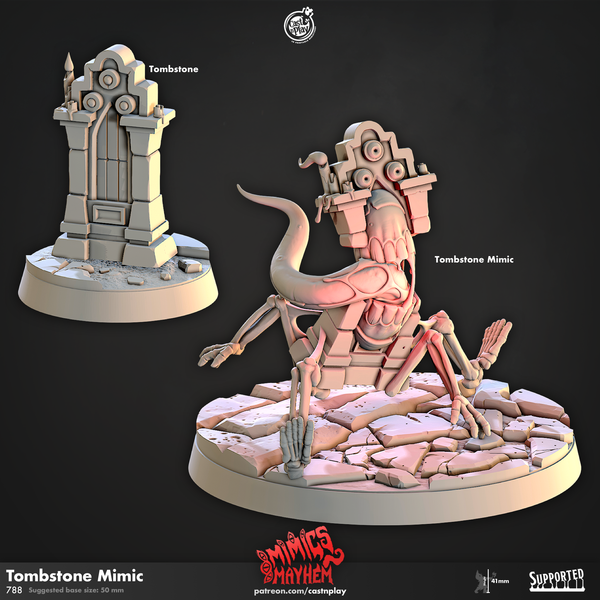 Tombstone Mimic, Cast N Play, Mimics Mayhem