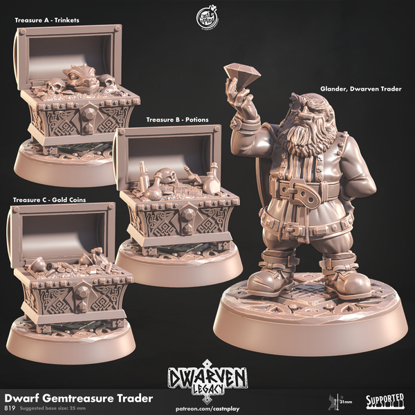 Dwarven Gemtreasure Trader, Cast N Play, Dwarven Legacy