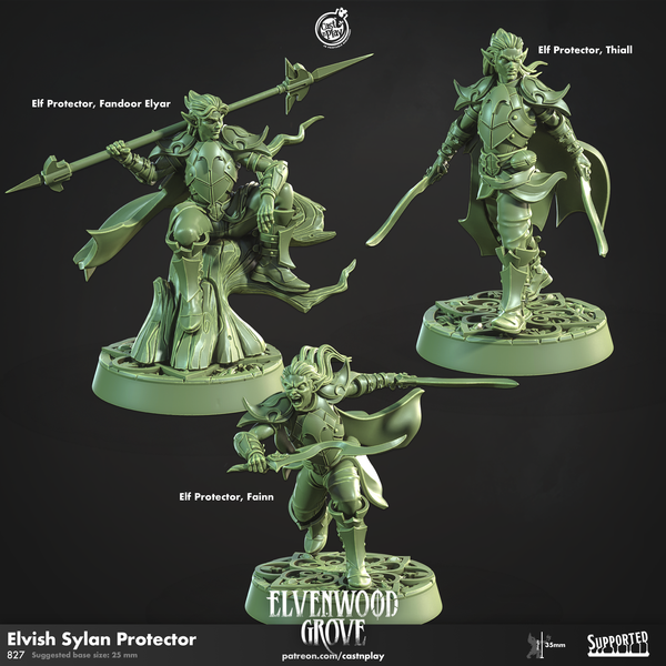 Elvish Sylan Protector, Cast N Play, Elvenwood Grove