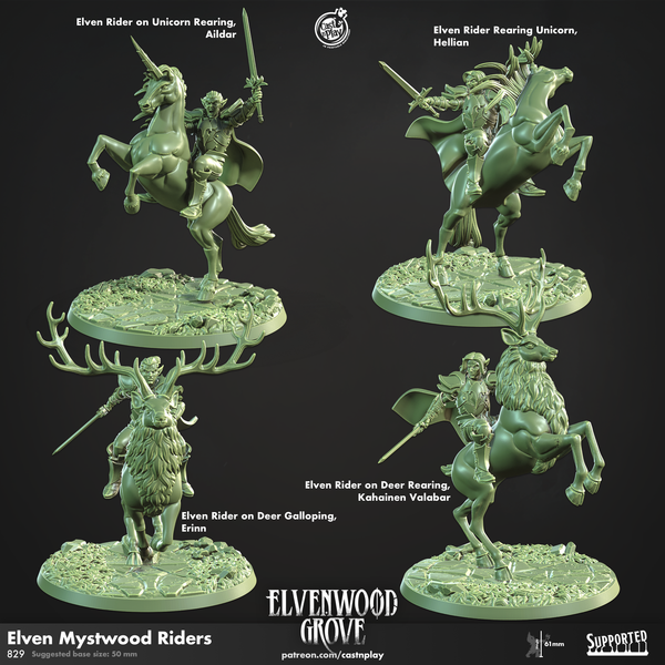 Elven Mystwood Riders, Cast N Play, Elvenwood Grove