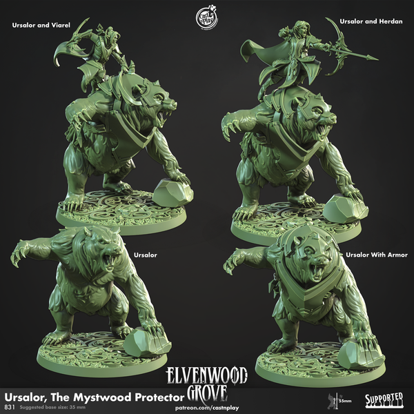 Ursalor, The Mystwood Protector, Cast N Play, Elvenwood Grove