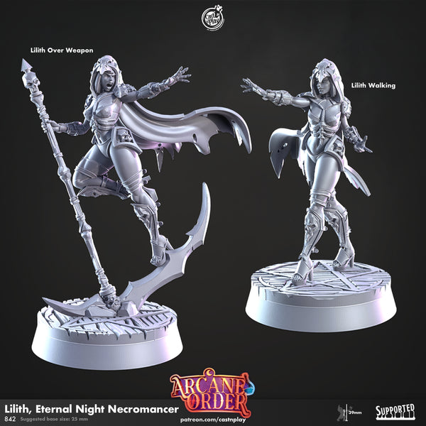 Lilith, Eternal Night Necromancer, Cast N Play, Arcane Order