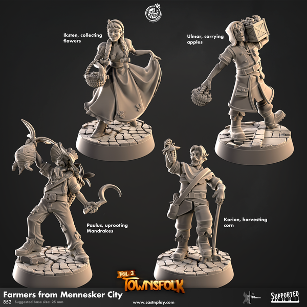Farmers from Mennesker City, Cast N Play, Townsfolk Vol. 2