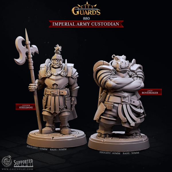 Imperial Army Custodian, Cast N Play, City Guards