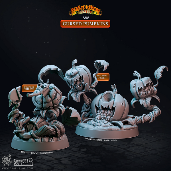 Cursed Pumpkins, Cast N Play, Halloween Season