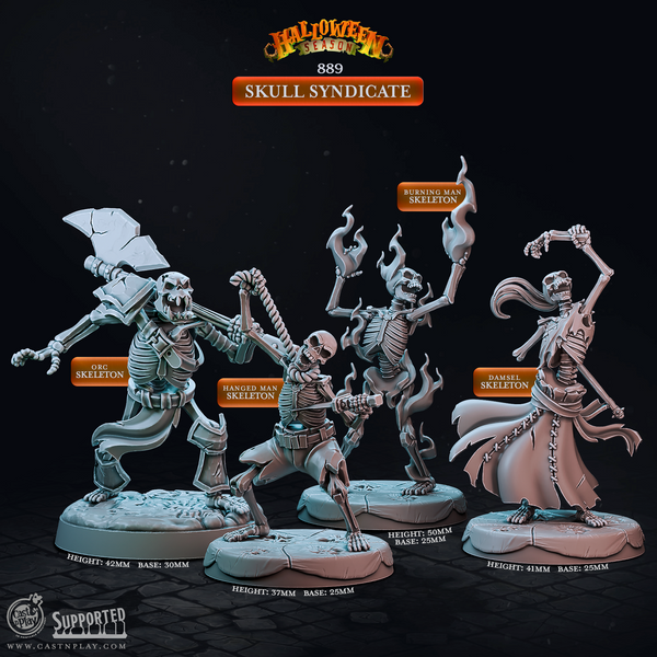 Skull Syndicate, Cast N Play, Halloween Season