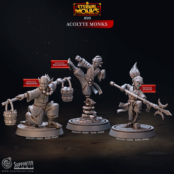 Acolyte Monks, Cast N Play, Eternal Monks