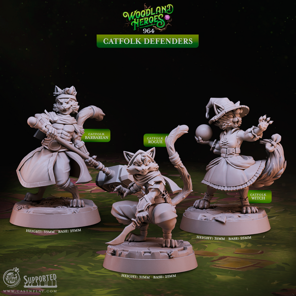 Catfolk Defenders, Cast N Play, Woodland Heroes