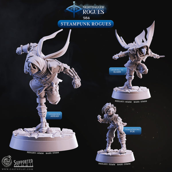 Steampunk Rogues, Cast N Play, Nightdagger Rogues