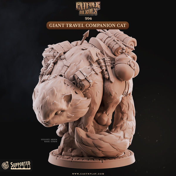 Giant Travel Companion Cat, Cast N Play, Catfolk Heroes