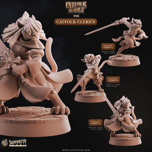 Catfolk Clerics, Cast N Play, Catfolk Heroes