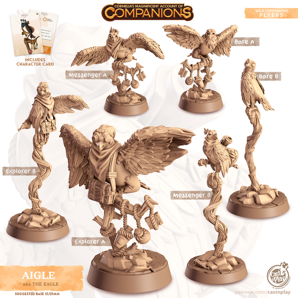 Aigle the Eagle, Cornelia's Companions, Cast N Play