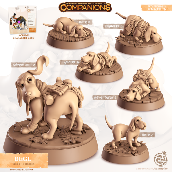 Begl the Beagle, Cornelia's Companions, Cast N Play