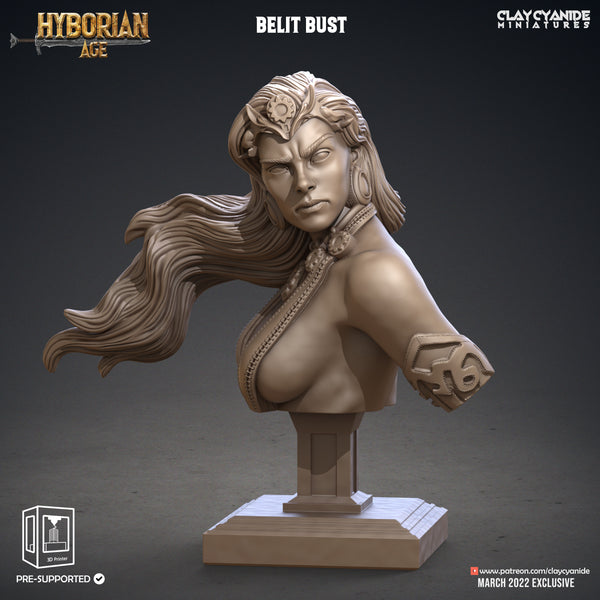 Belit Bust, Hyborean Age, Clay Cyanide