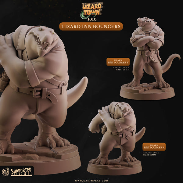 Lizard Inn Bouncers, Cast N Play, Lizard Town