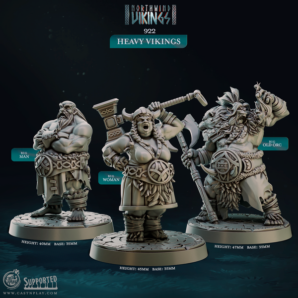 Heavy Vikings, Cast N Play, Northwind Vikings