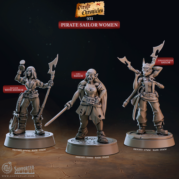 Pirate Sailor Woman, Cast N Play, Pirate Chronicles