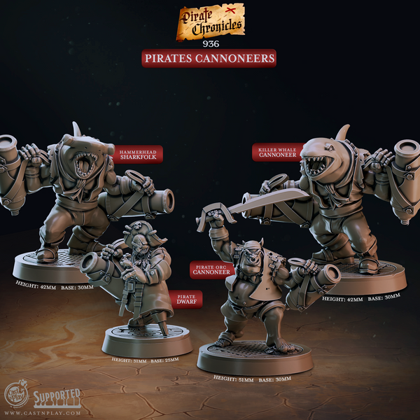 Pirate Cannoneers, Cast N Play, Pirate Chronicles