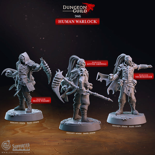 Human Warlock, Cast N Play, Dungeon Guild