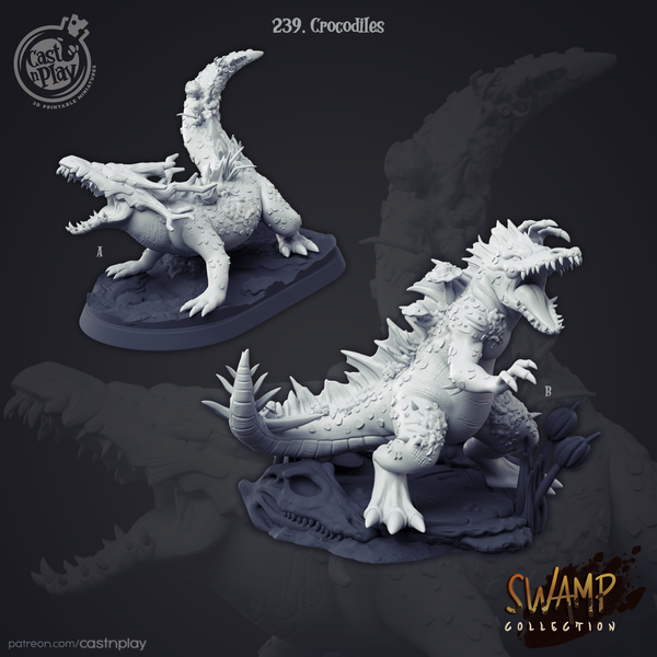 Standing Swamp Croc - Cast N Play Swamp Collection