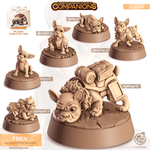 Fren the French Bulldog, Cornelia's Companions, Cast N Play