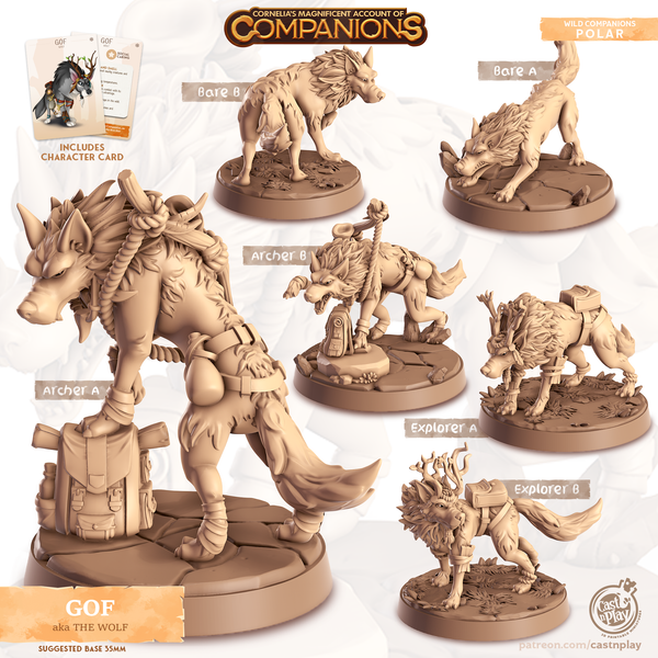 Gof the Wolf, Cornelia's Companions, Cast N Play