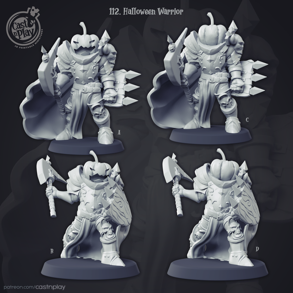 Halloween Pumpkin Warrior