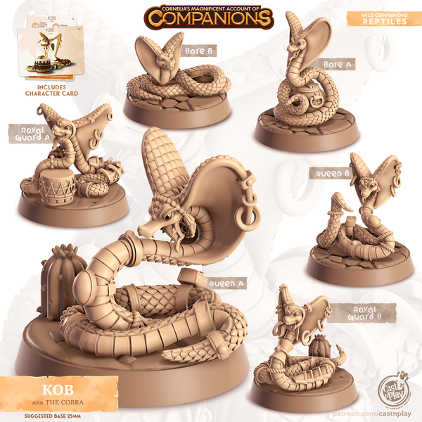 Kob the Cobra, Cornelia's Companions, Cast N Play