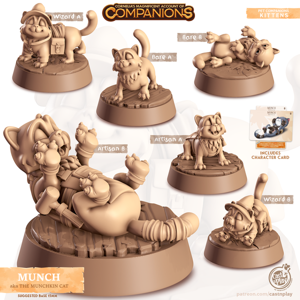 Munch the Munchkin Cat, Cornelia's Companions, Cast N Play
