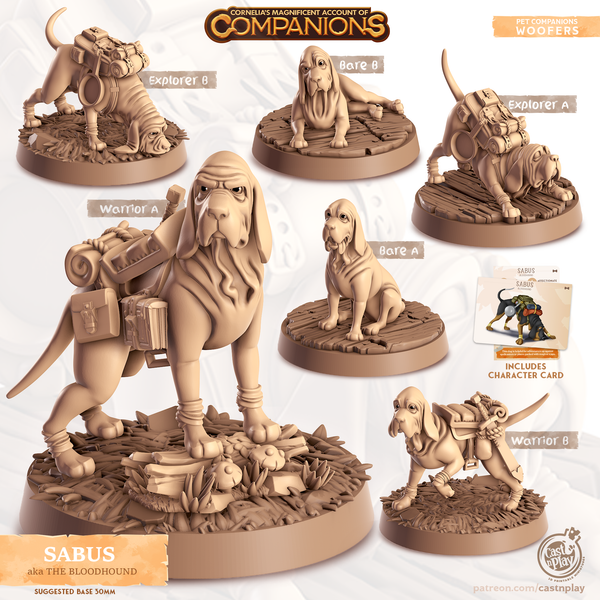 Sabus the Bloodhound, Cornelia's Companions, Cast N Play