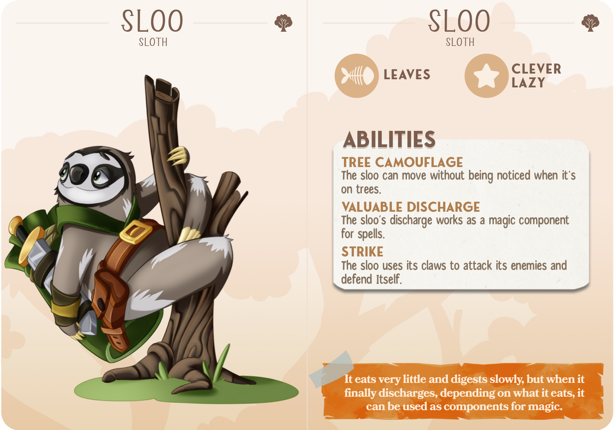 Sloth Companion, Cast N Play, Cornelia's Companions – Daedalus Studios