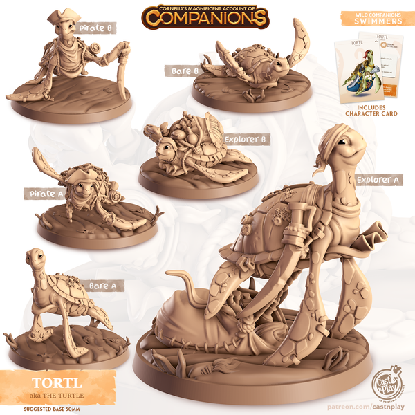 Tortl the Turtle, Cornelia's Companions, Cast N Play