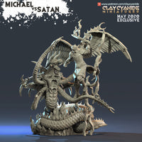 Satan and Michael Diorama, Clay Cyanide, Angels vs Demons