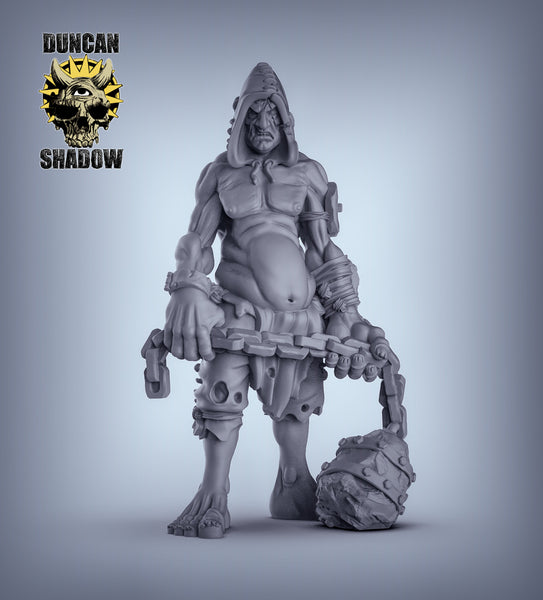 Hooded Giant with Ball and Chain