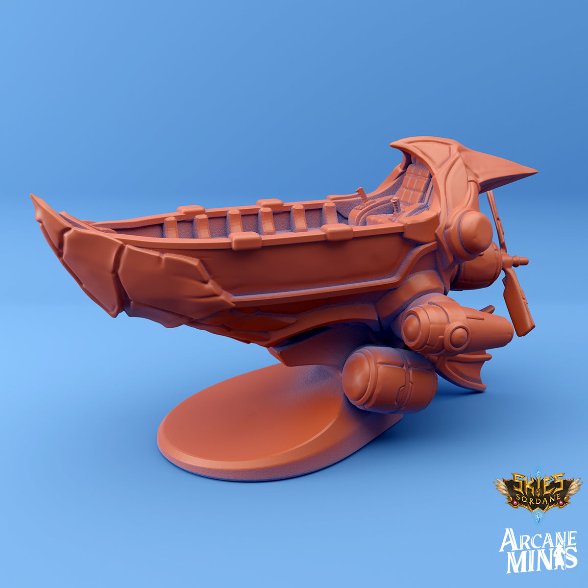 Mini Ship - Falcon Class Skiff, Arcane Minis – Daedalus Studios